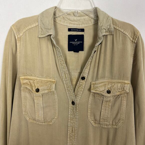 American Eagle Women's Button Down Shirt Size XS - Picture 2 of 10